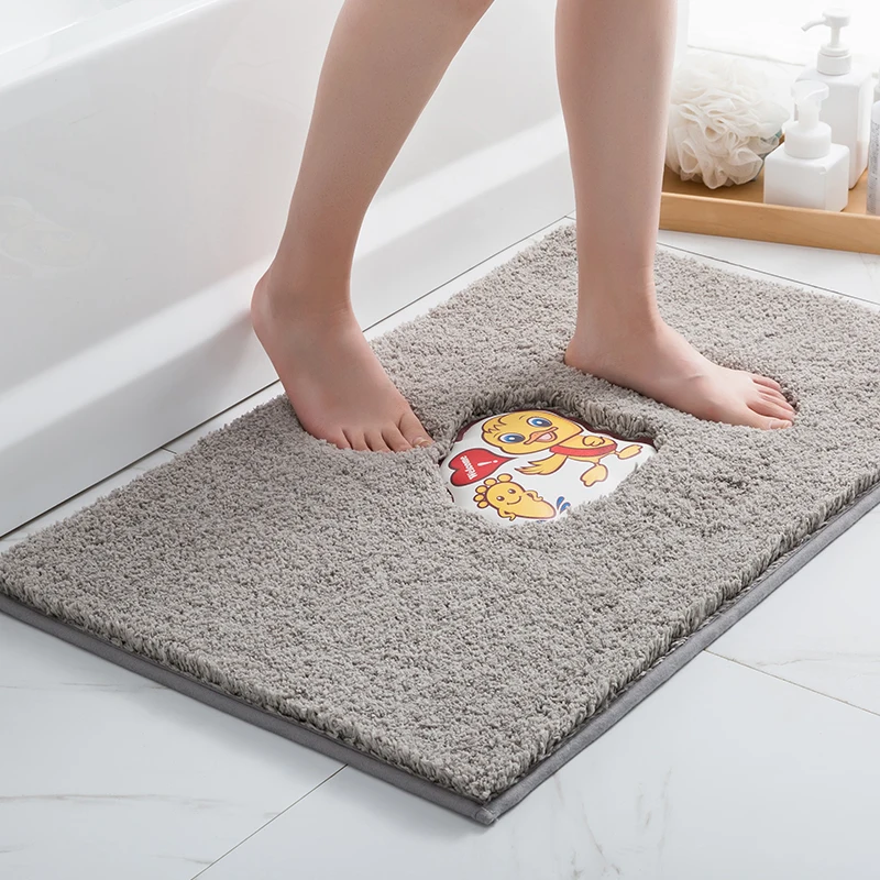  Custom Cartoon Little Yellow Duck Bath Non Slip Mat Washable Modern Floor Mat manufacture