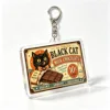 Black cat milk chocolate rich confectionery bar label