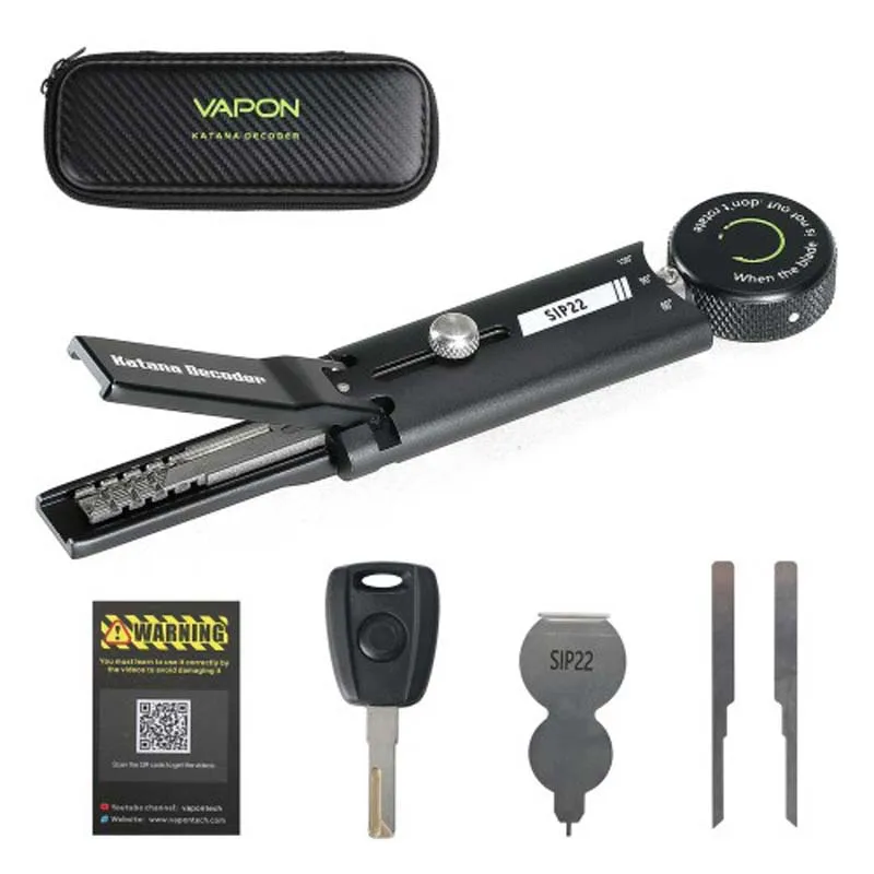 2024 New Arrival VAPON- Katana Decoder SIP22 for FIAT Auto Pick and Decoder Lock Pick Tool Locksmith Tool