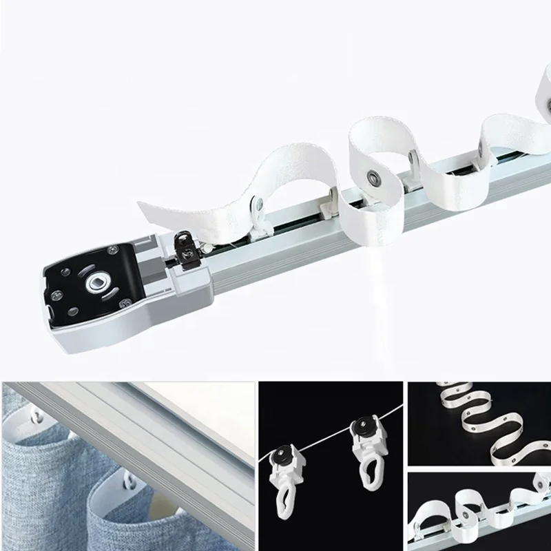 Motorized Wave Track  Heading on Motorized Track for Ripple Fold Curtain