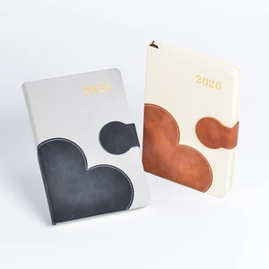 New Arrival: Business Notebook with Genuine Leather Cover, Dotted Inner Pages and Gold-edged Finish, Featuring Replaceabledesign