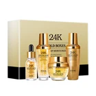 Skin Private Label Korean New Anti Aging Moisture Cleanser Organic Serum Gift 24K Gold Facial Skin Care Set