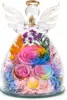 Sunset rainbow-rose-austin-babys breath-hydrangea