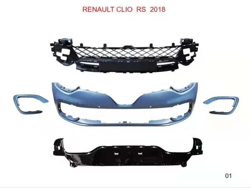 Valkuilen Tante versnelling Modified Parts Front Bumper With Grille Body Kits For Re Nault Clio Upgrade  To Rs 2018- - Buy Front Bumper Body Kit For Renault Clio Upgrade To Rs  2018-,Body Kit For Renault,Body