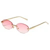 Gold frame-gradually pink