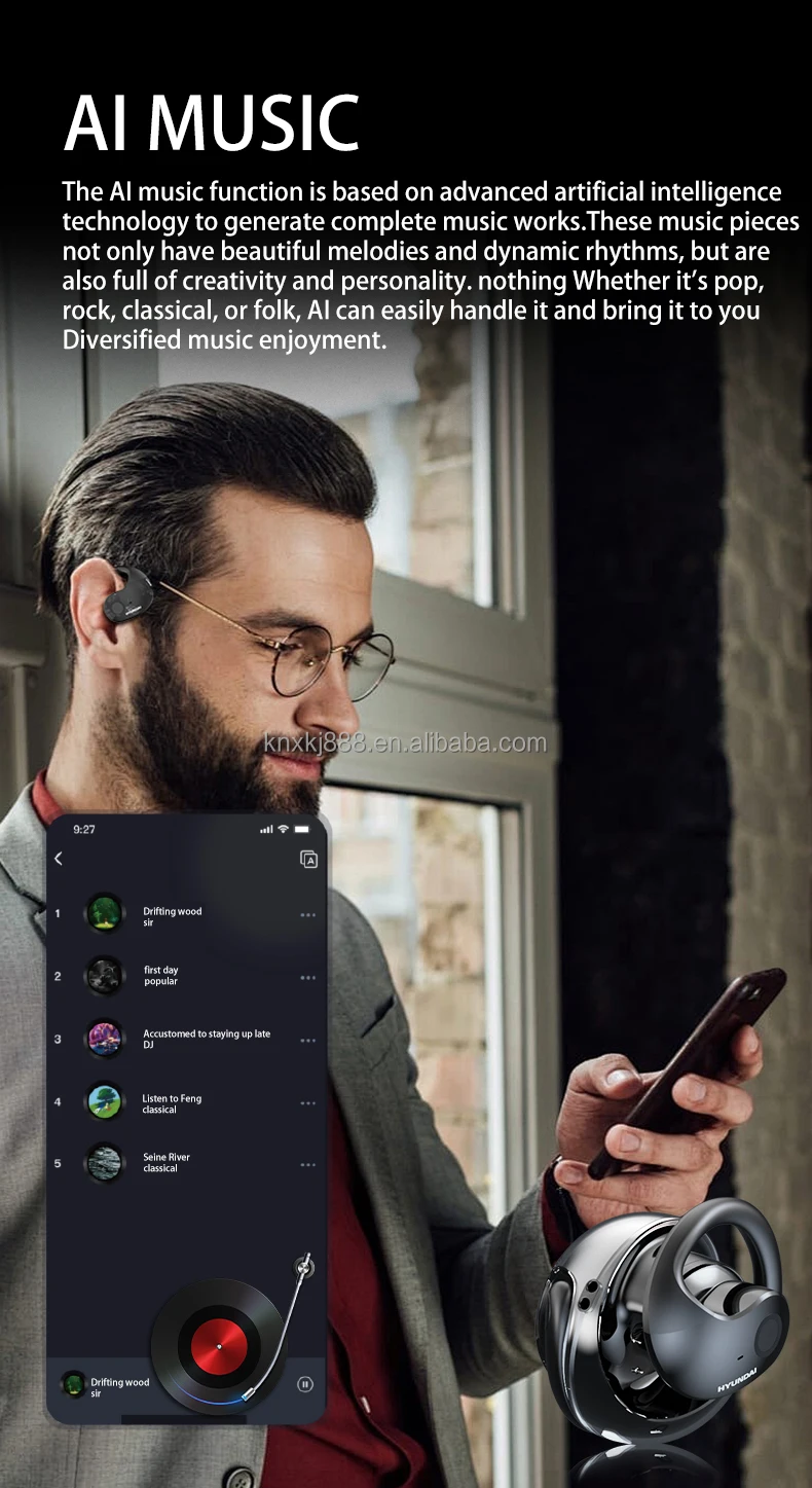 T26 Pro Smart TWS Earphones & Head Phones Wireless BT with BES Chipset Real-Time English Translation Non-Noise Cancelling