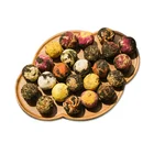 Tea Combination Of Black Tea With Lily Osmanthus Chrysanthemum Blooming Flower Tea Scented Tea