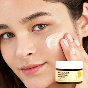 Custom Natural Herbal Face Moisturizing Cream with Vegan Organic Grass-Fed Tallow Honey Olive Oil Dryness Peel Relief