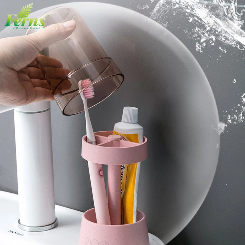 Portable Organizer Sterilizer Toothbrush Holders With Cover Toothpaste Holder Toothbrush Stand