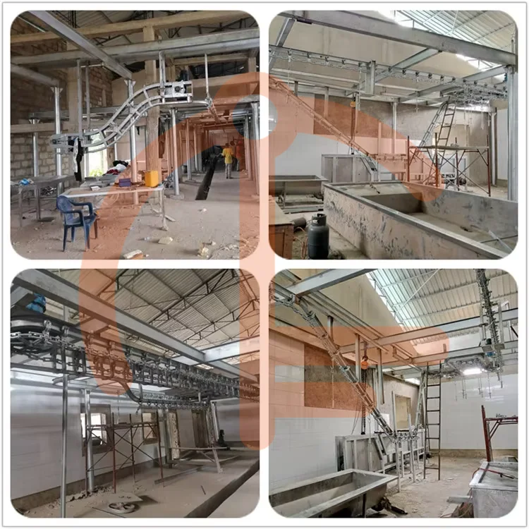 Complete pig slaughtering production line with pork slaughterhouse meat processing machinery