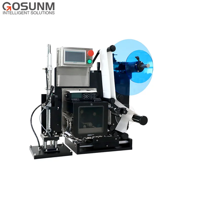 Corner Wrap Label Applicator with Printing Function Print and Apply Labeling Systems