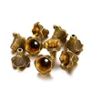 Grand porte-fleurs en alliage d'or antique style quatre