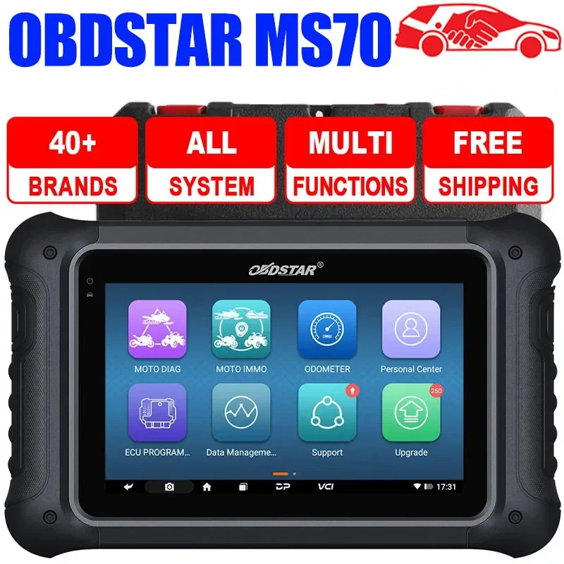 New OBDSTAR MS70 Universal OBD Motorcycle Scanner Bike Diagnostic Tool Fault Code Reader Full System Diagnosis PK MS50 MS80