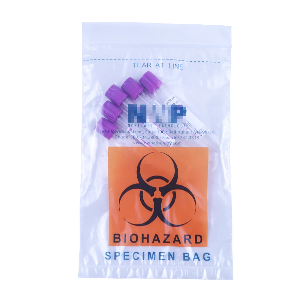50 sacchetti per materiale a rischio biologico, colore