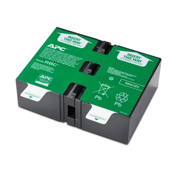 Schneider Original APC #124 APCRBC124 Replacement Battery Cartridge for Uninterruptible Power Supplies Lead Acid Battery