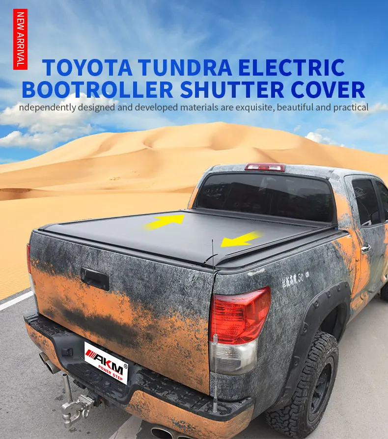 Noble 4x4 Truck Waterproof Electric Tonneau Retractable Hard Roller Pickup Cover Bed for Toyota Tundra Power Cover supplier