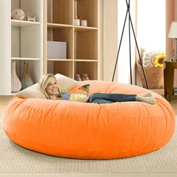 Lving Room Removable Washable Large Bean Bag Cover Furniture Fat Girls Can Be Seat Sofa Bed Cover Bean Bag Sofa.