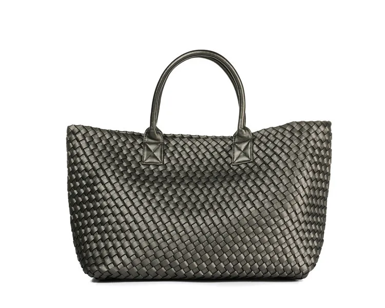 Wholesale 2023 New Fashion Style Plain Woven Bag Large Capacity Handbag ...
