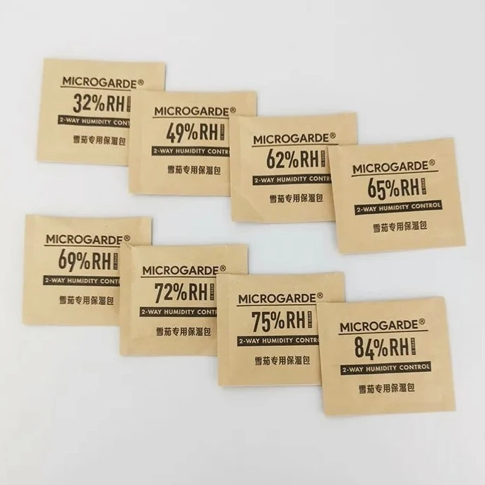 Customizable 1g 8g 60g RH 58% 62% 69% Cigar Tobacco Hemp Herb Humidity Control Curing Bag Boveda 2 Way Humidity Pack for Cigars