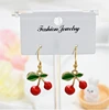 1-Ganci per orecchini-Rosso