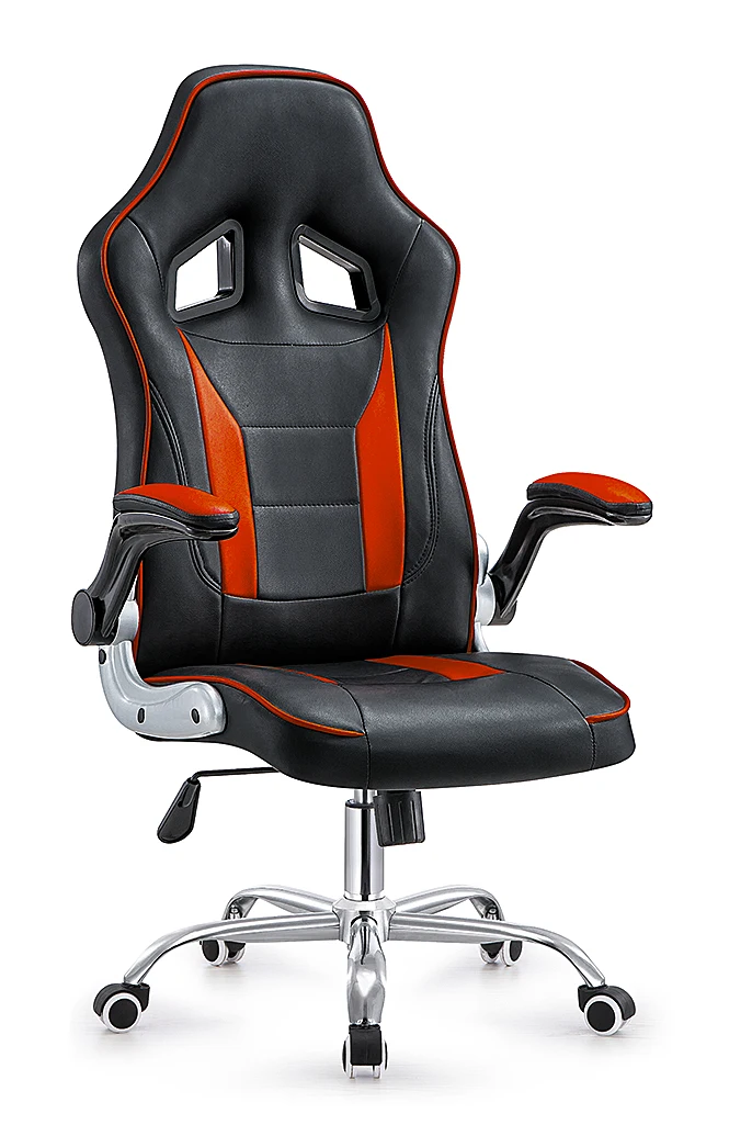 Blue Leather Convertible Chaise Gaming Chair Free Delivery Spare Parts Ergonomic Sponge aperçu 4