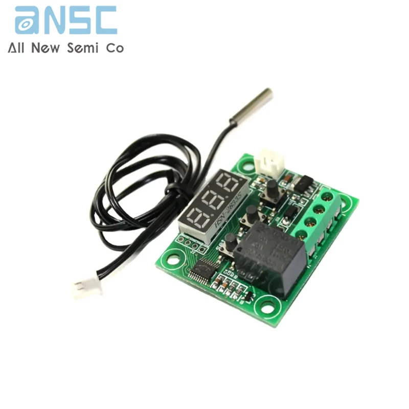 W1209 Digital LED DC 12V + NTC Sensor heat cool temp thermostat temperature switch Module On/Off Controller electronic Board DIY