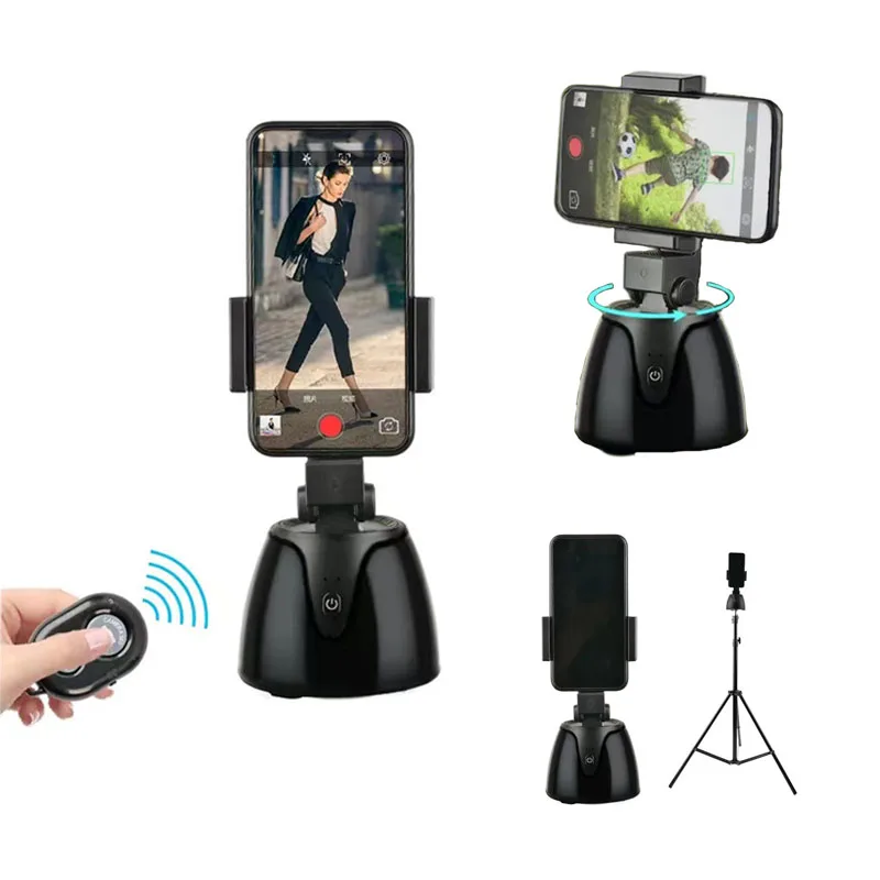 Q1 Cheap Price 360 Auto Rotation Smart Gimbal 360 Face Tracking Gimbal Smartphone Gimbal Stabilizer Tripod
