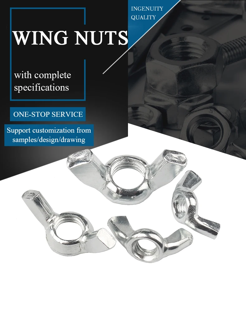 White Zinc Galvanized M2 Wing Nut 1/4 Buy Wing Nut M2,Wing Nut 1/4