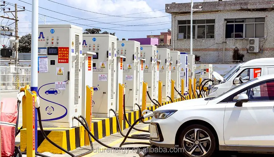 AC+DC Electric Car Fast EV Charger - 3 Guns Charging Station