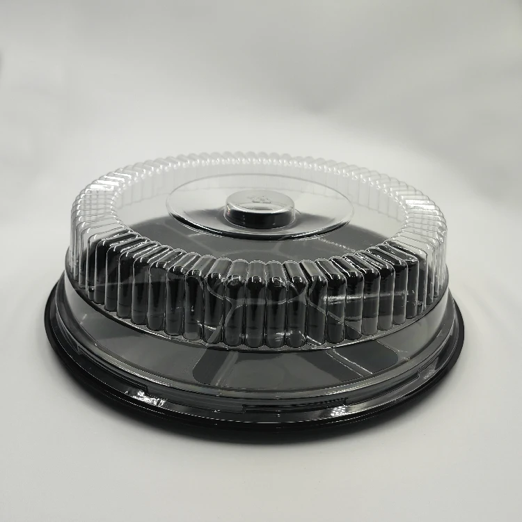 Best Selling Disposable Round Cake Container Food 12 Inch Dome Clear Disposable Dome Plastic Cake Container