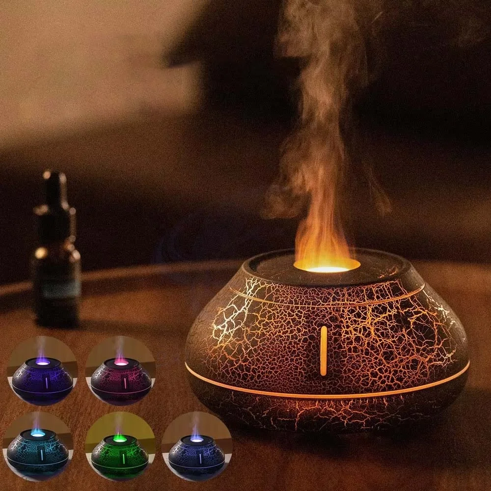 New Flame Aromatherapy Machine Simulation Fire Sprayer USB Home Bedroom Humidification Fragrance Ambient Light 2