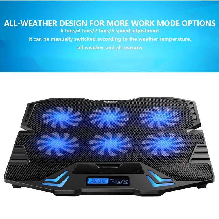 Great Roc Adjustable Air Rgb Laptop Cooling Stand Foldable Notebook ...