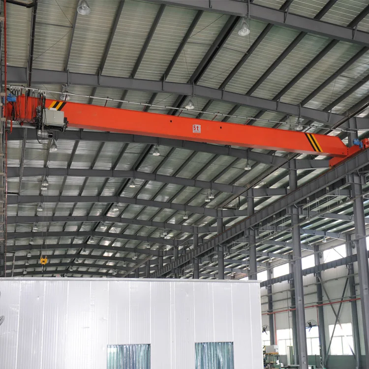 High Quality Euro Type Remote Control Electric 5 10 15 20 Ton Single Wheel Overhead Bridge Crane