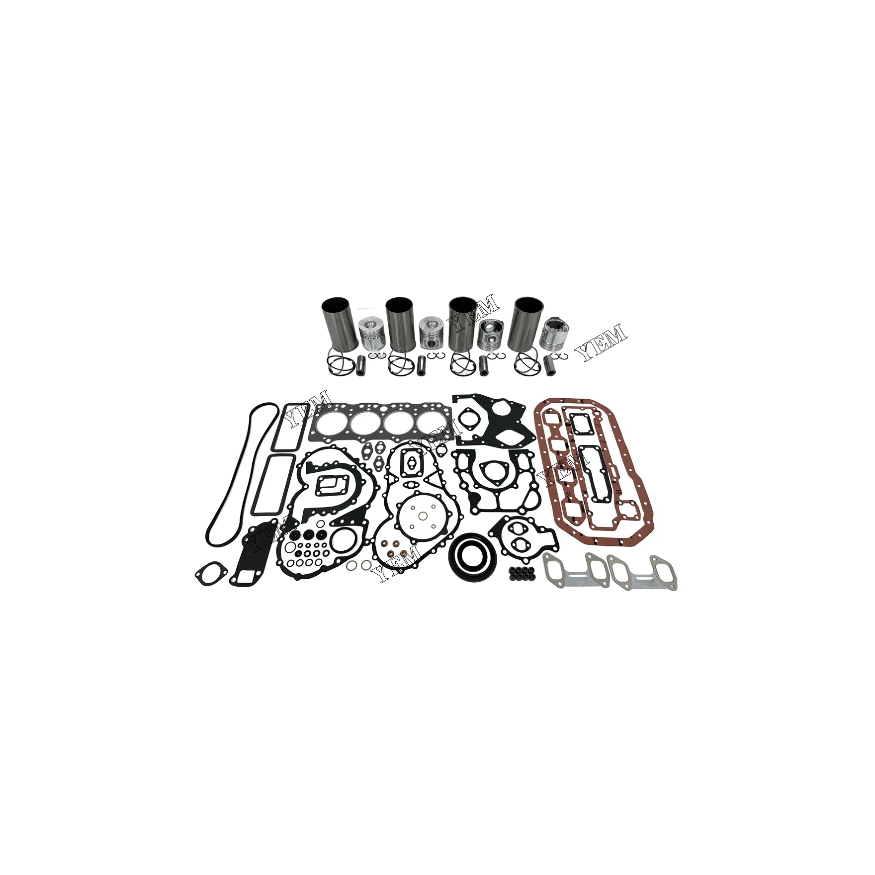 Ready to Ship Cylinder Liner Kit With Gasket Set for Doosan DB33 Repair Parts Engine Parts for Sale