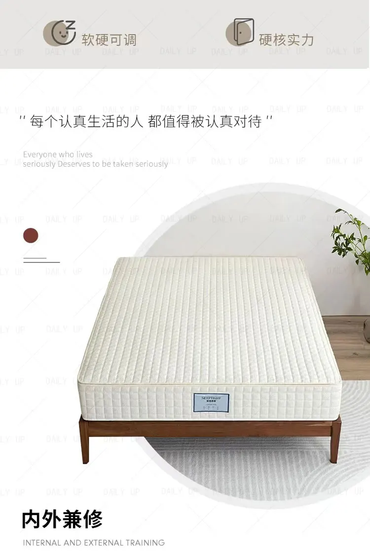 Thickened Bed Mattress With Pocket Spring Air Breathable Adults King Size Memory Foam Mattress Hotel Bedding Sleep