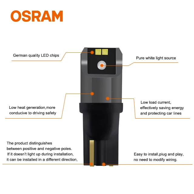 OSRAM T10 LED 6000K 2980CW