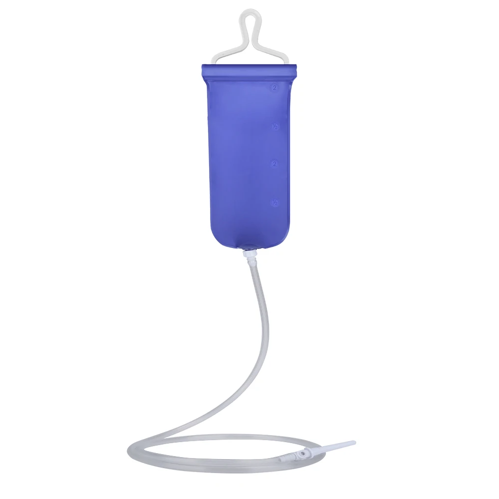 Reusable Foldable Flusher Anal Douche Enema Bag Kit Vaginal Colon Irrigation Cleaning Kit-Sex Products