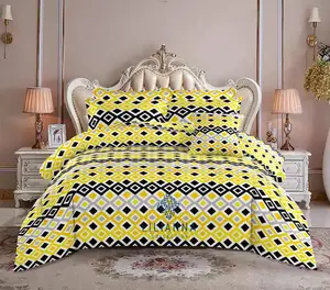 Wholesale King Size 6PCS Printing Soft Comforter Bedding Set With Flat Sheet and 4PCS Pillowcases for All Seasons