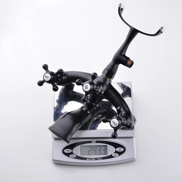 Grifos de bañera montados en cubierta mezclador de bañera de baño de llenado de bañera