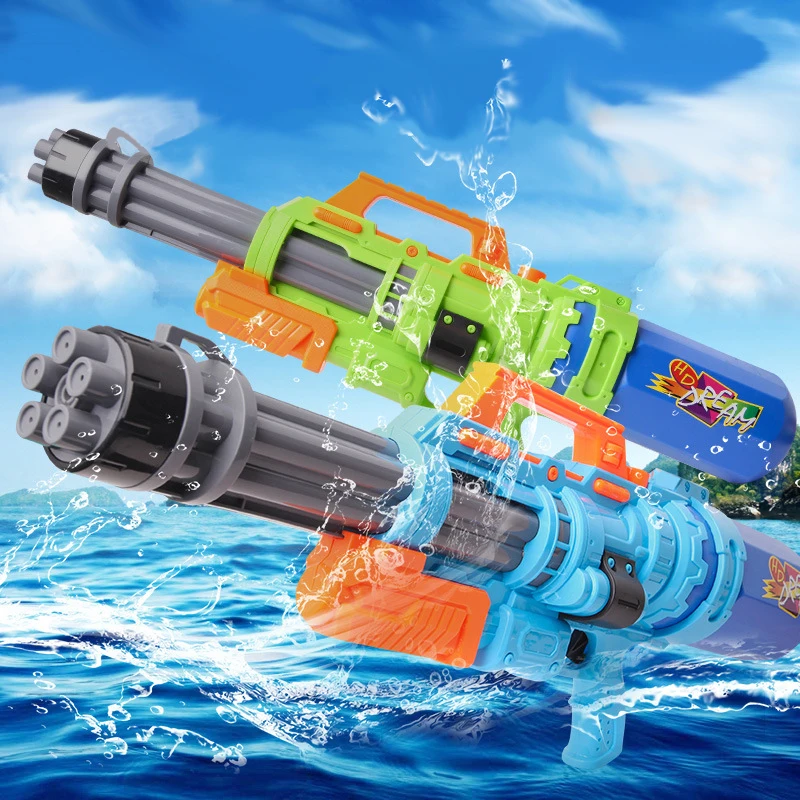 Water Gun Gatling - Big Capacity Summer Toy Power Spray