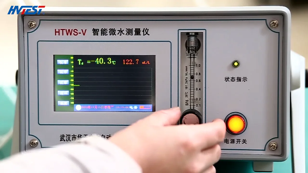 Htwsv Gas Analyzer Sf6 Industrial Sf6 Intelligent Gas Dew Point Meter Moisture Analyzer