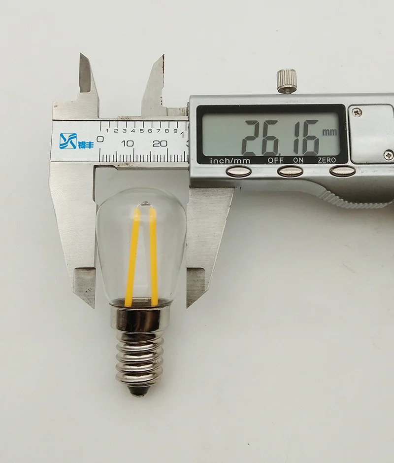 12V 110V 220V E14 E12 ST26 LED Filament Bulb for cooker hood