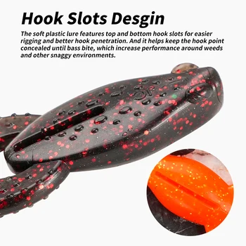 TPR Soft Bait 7cm 4pcs/10cm 3pcs 8.5g/15.3g Floating Freshwater Frog Lure 4pcs/10pcs Ocean Boat Fishing Artificial Soft Bait – Soft Lure – view 5