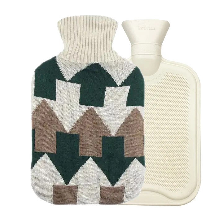 2L Natural Rubber with Cover Hot Water Bottle