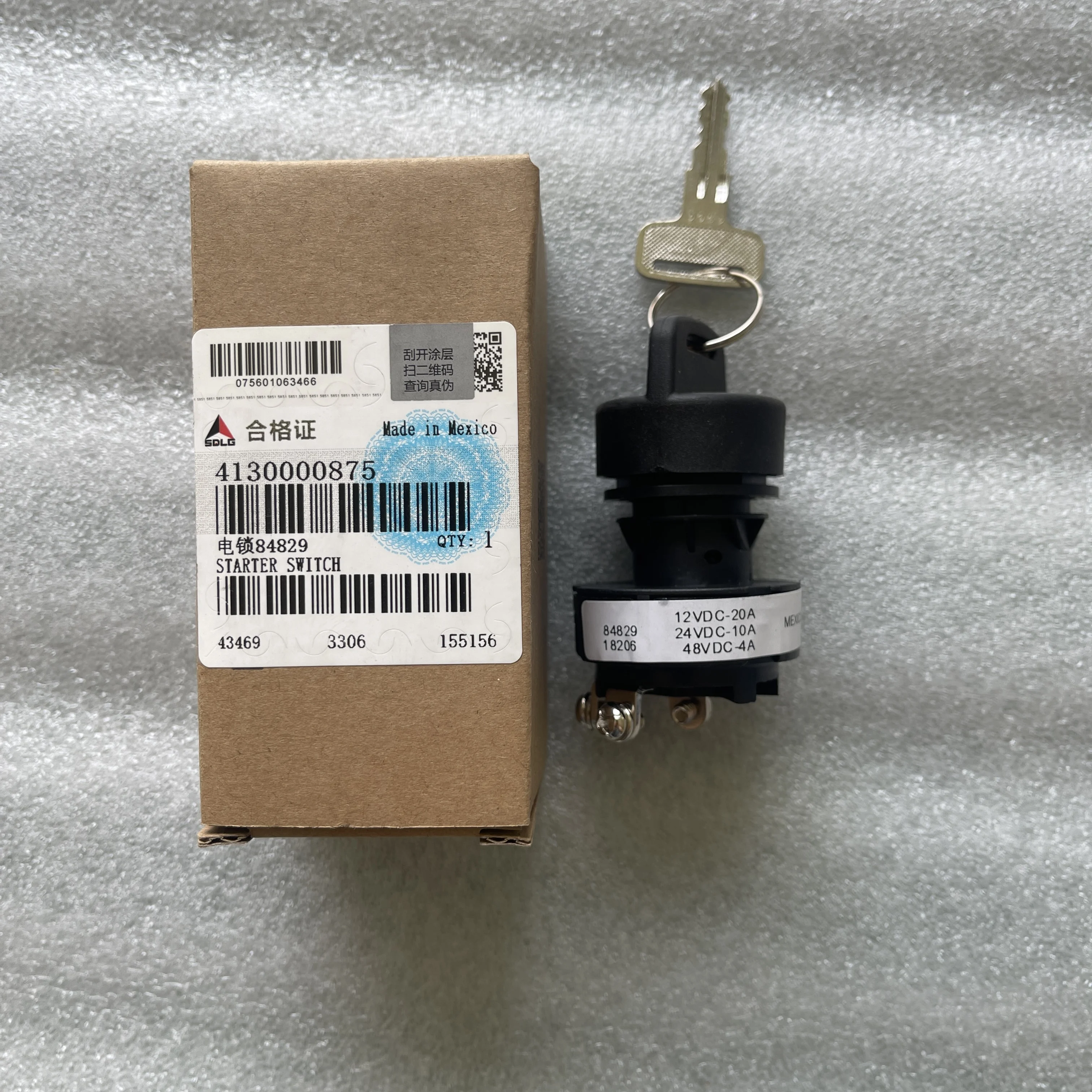 Original SDLG LG956L LG958F Wheel Loader Parts 4130000875 Starter Switch