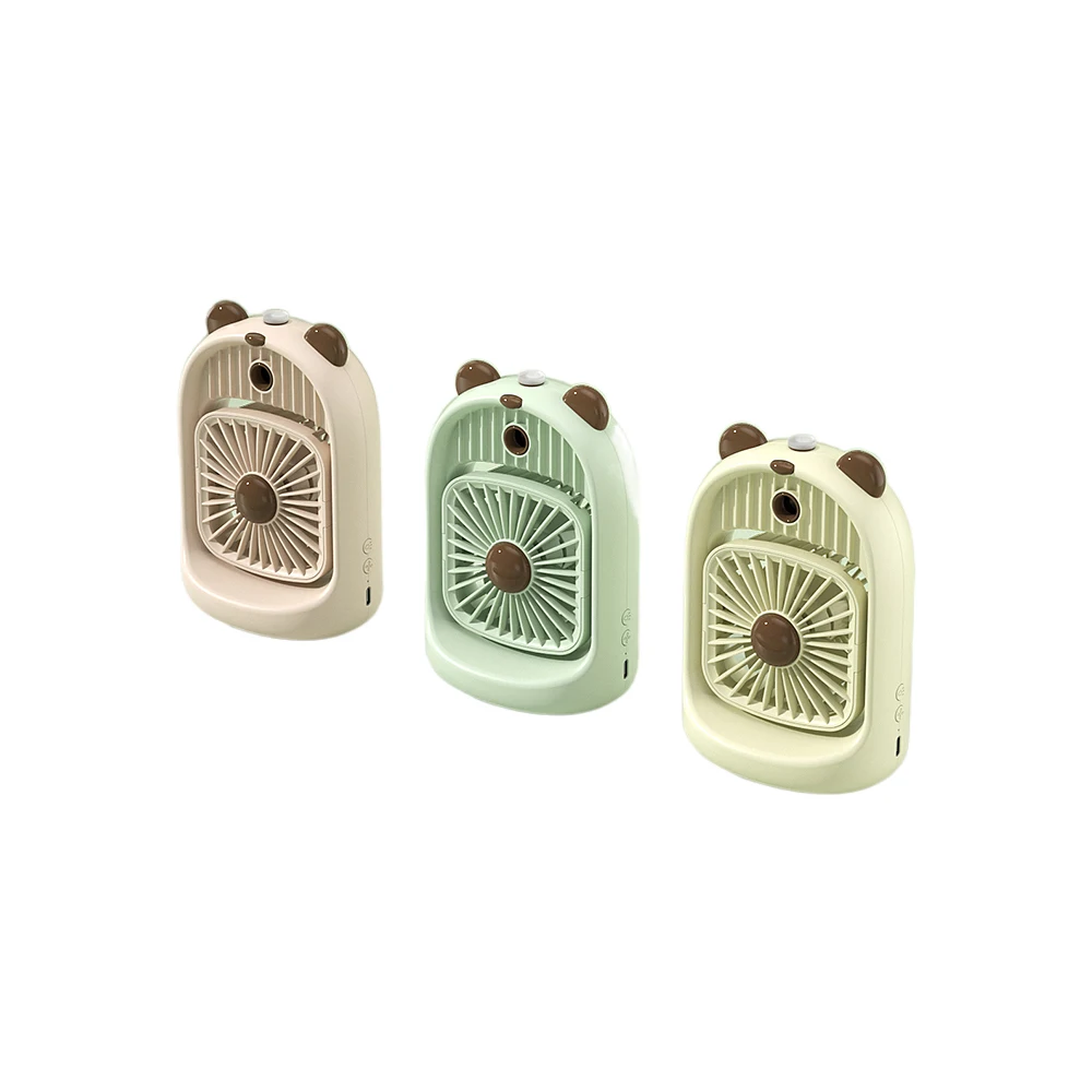 Mini Portable Air Cooler Humidifier With Fourth Gear Wind Portable Misting Fan for Summer for Outdoor Use Battery Power Source