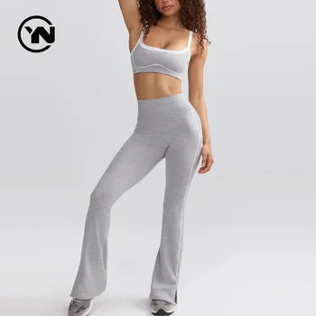 Wholesale Fitness Athletic Gym Sexy Active Wear Women Yoga Workout Bra Leggings Set Clothing