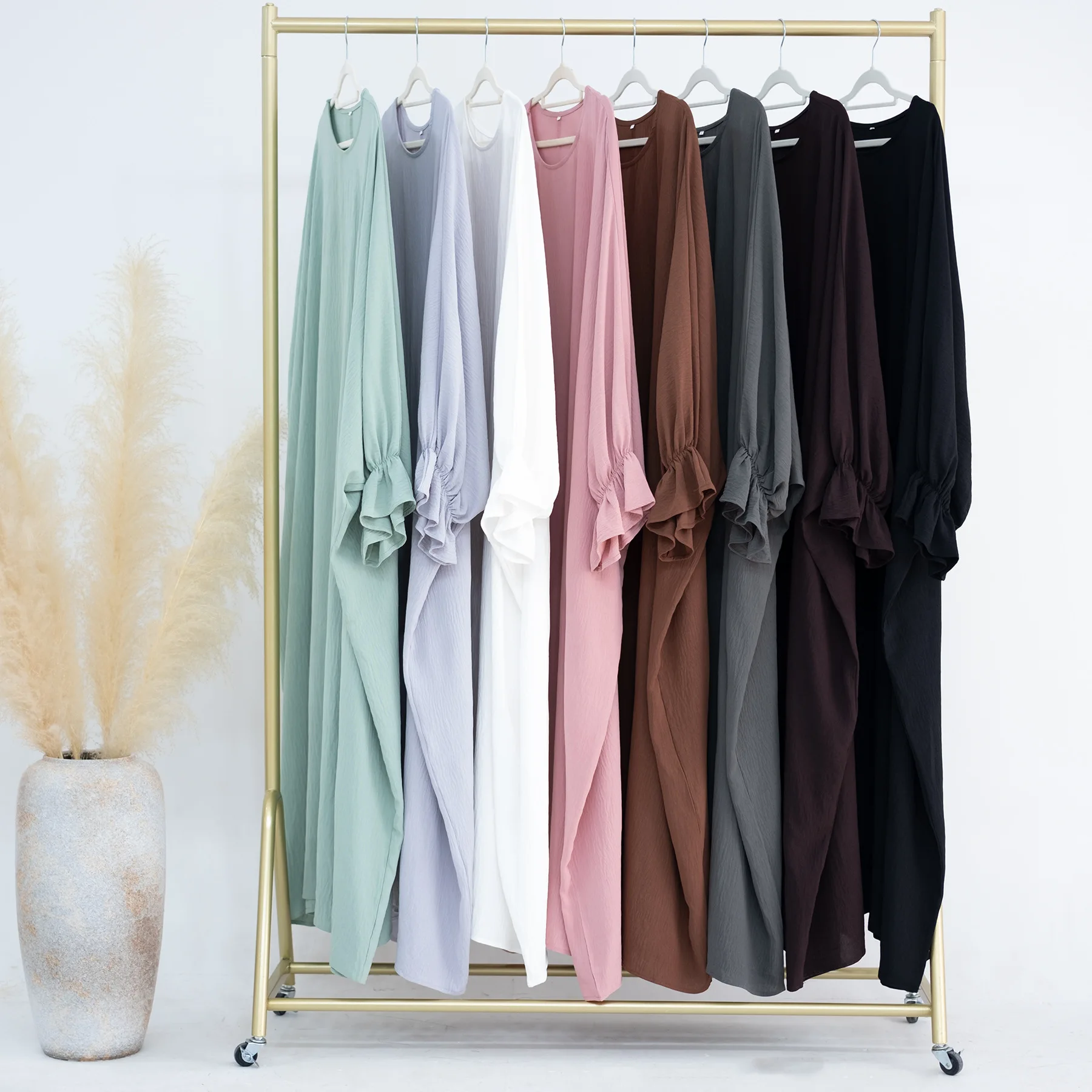Women Muslim Prayer Dress Modest Dubai Abaya Dresses and Hijab 2 Piece Set Abaya Islamic Clothing