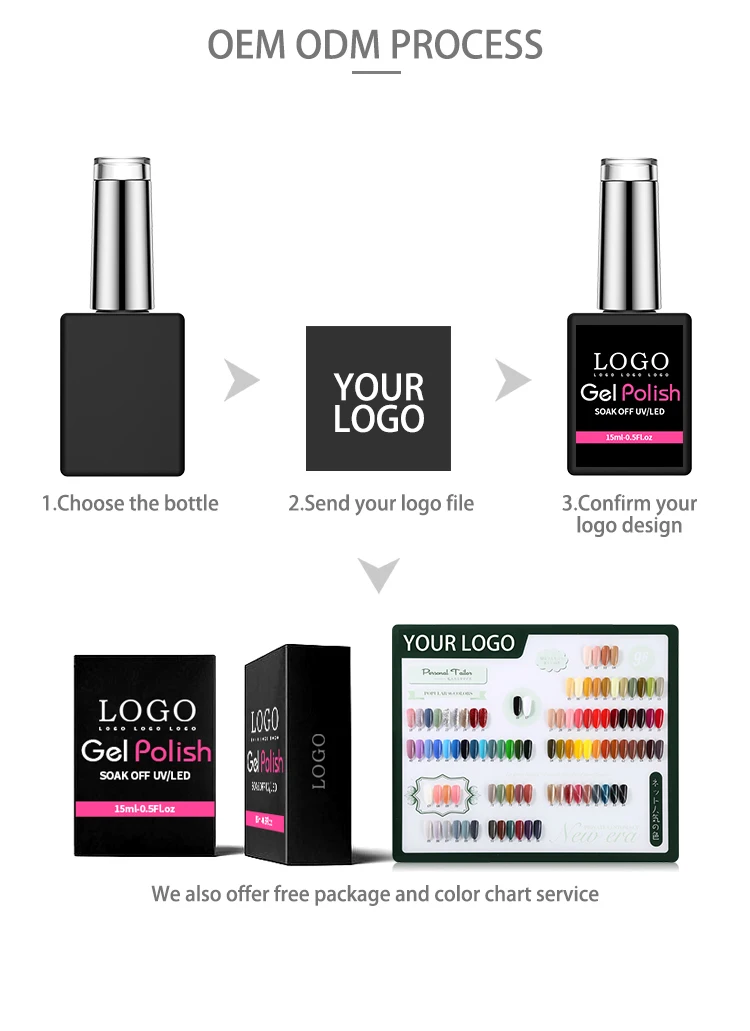 Private Label Gel Polish Manufacturers 5000 Colors Enamel Nail Gel