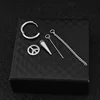 E029-Silver 1 (there are ear holes earring)